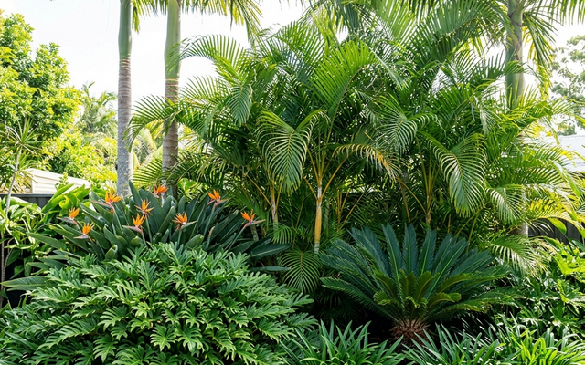 Tropical-Look Garden