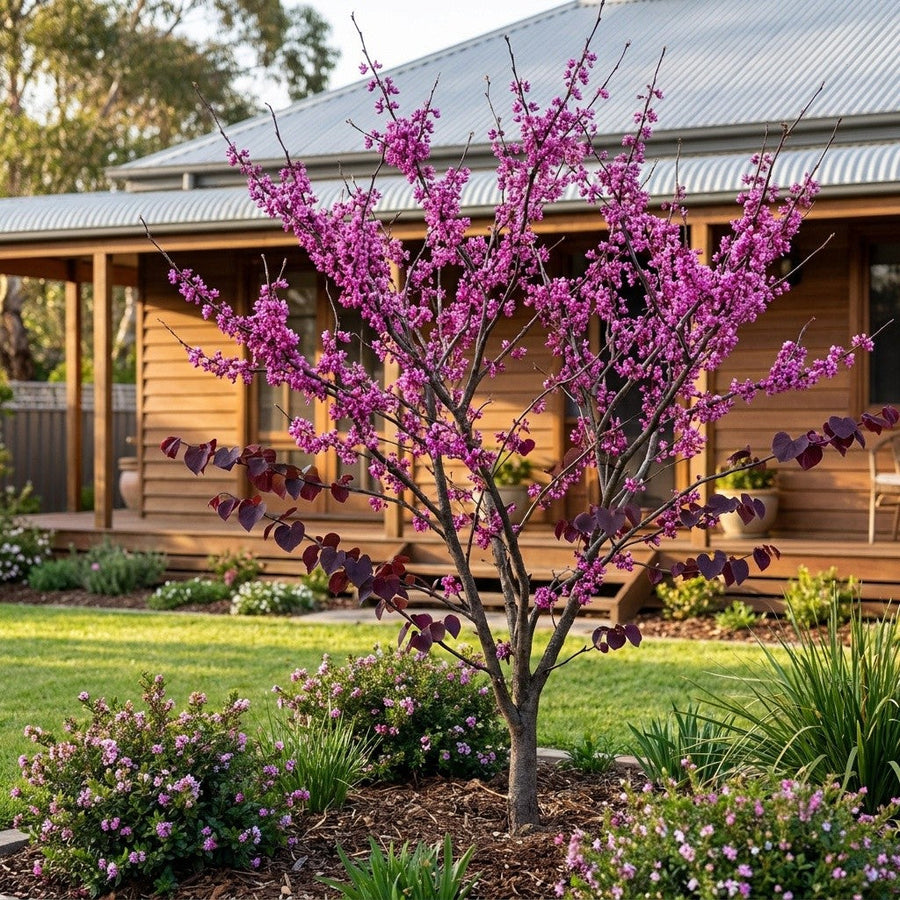 Redbuds and Forest Pansy