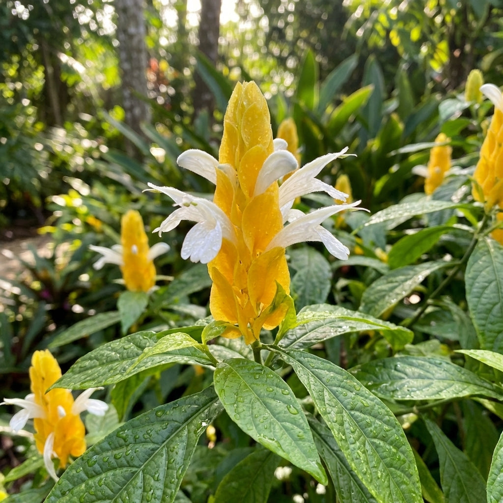 golden shrimp plant Golden Shrimp Plant - Pachystachys lutea