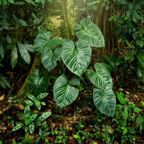 Emerald Gem Homalomena - Homalomena 'Emerald Gem' features glossy, heart-shaped green leaves, thriving in low light and adding lush beauty as an easy-care plant in any space.