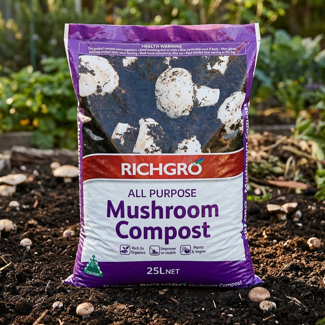 mushroom compost potting mix Richgro 25L All Purpose Mushroom Compost