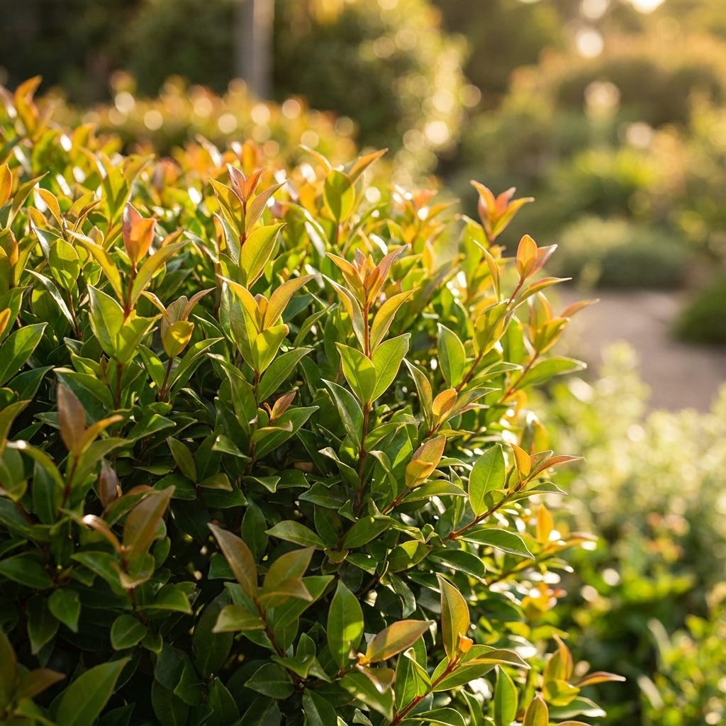 Superior Lilly Pilly - Syzygium australe ‘Superior’ features shiny green leaves and reddish new growth, making it an ideal Australian native for privacy screening or a lush garden hedge.