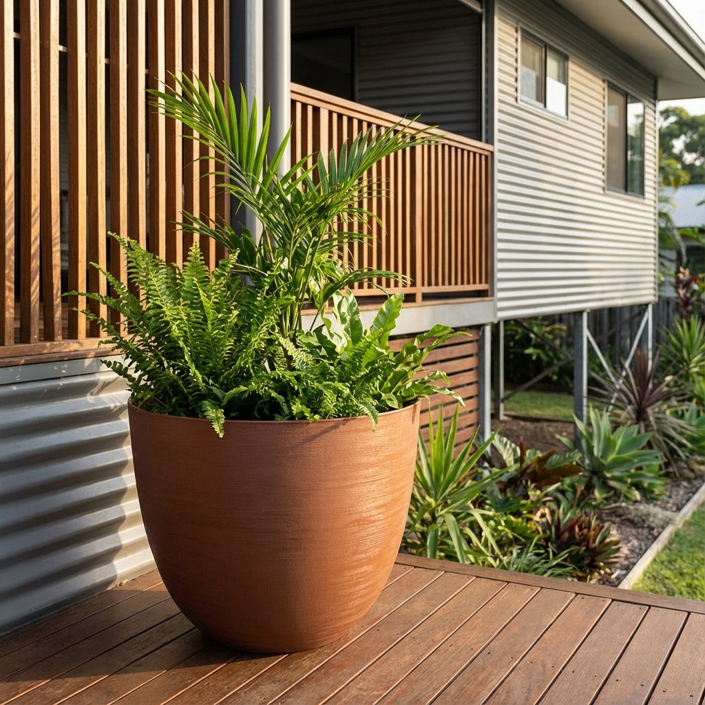 self watering planter australia Terracotta Milano Self Watering Planter - Various sizes available