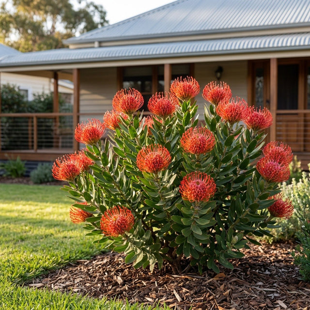 Blooming Red Pincushion