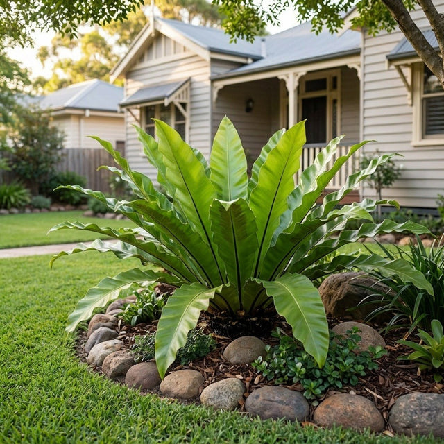 Broad Leaf Bird's Nest Fern (Asplenium antiquum)
