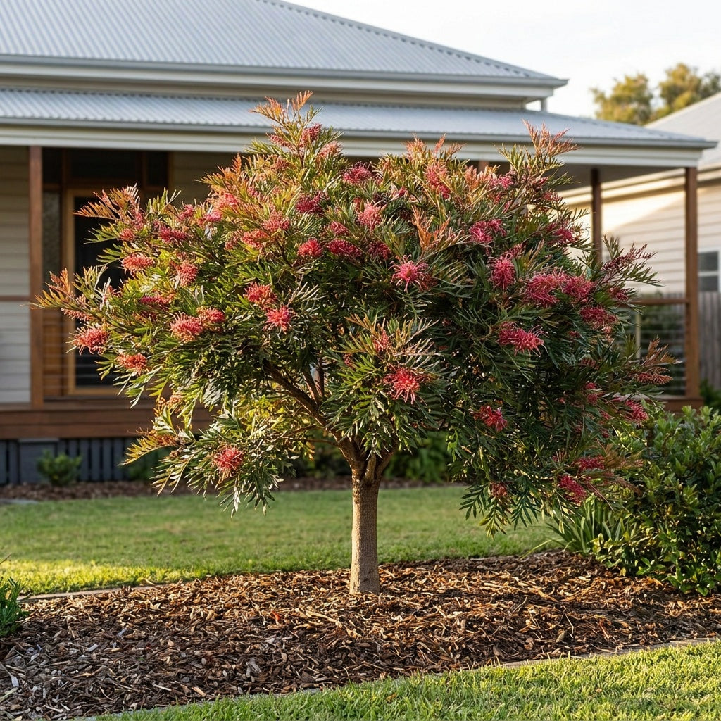 Bronze Rambler Grevillea Standard - Grevillea 'Bronze Rambler'