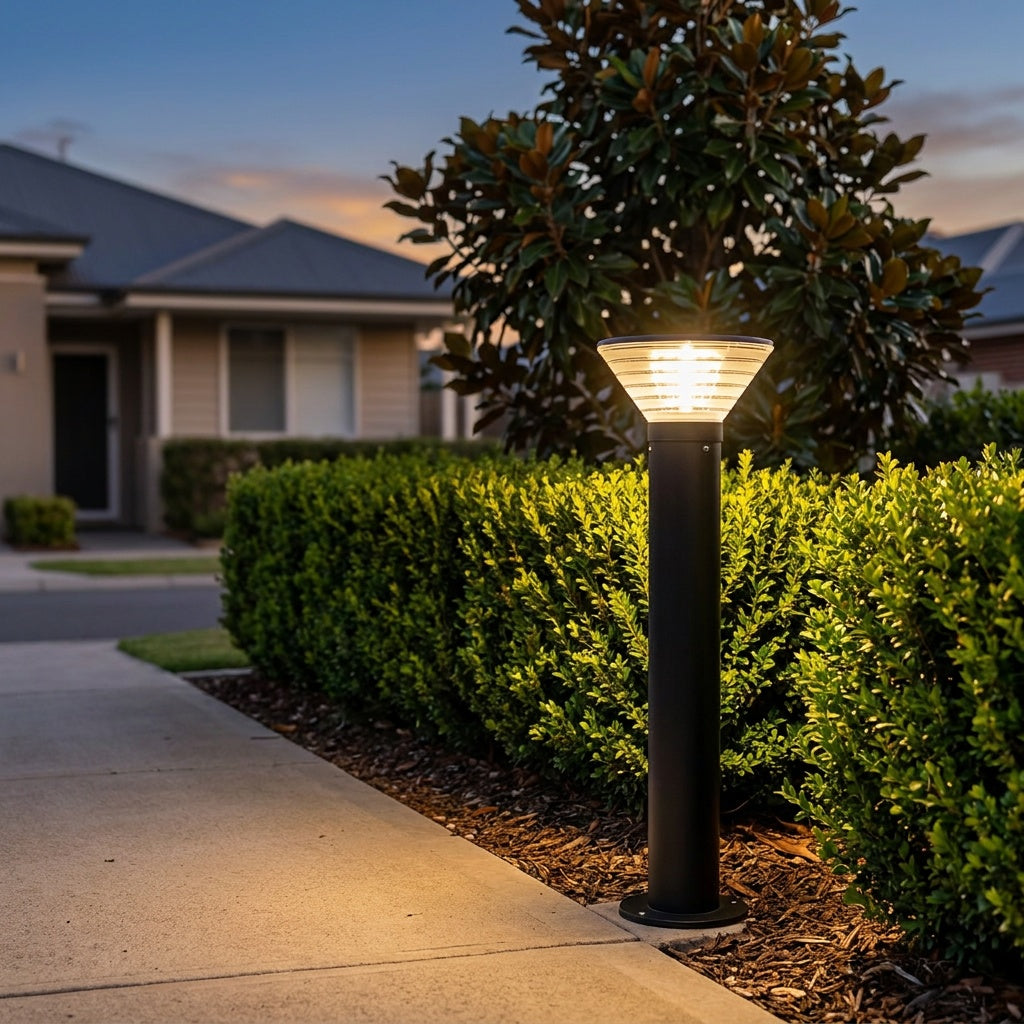 Commercial Solar Bollard 800mm, Black