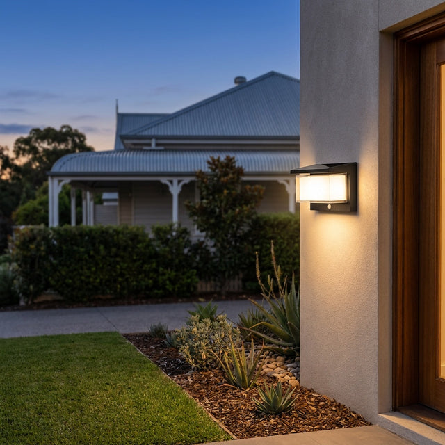 Decorative Solar Wall Light with Motion Sensor