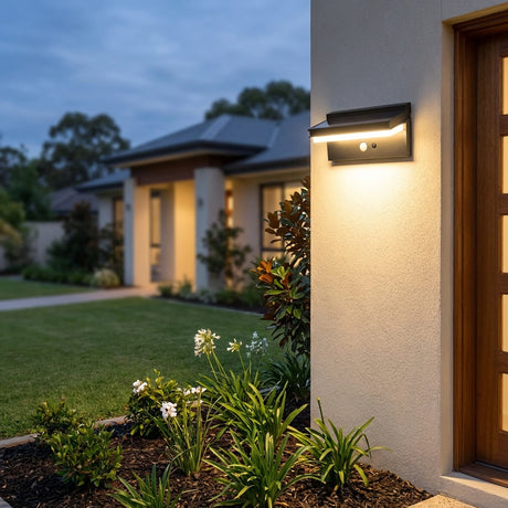 Designer Solar Wall Light with Motion Sensor