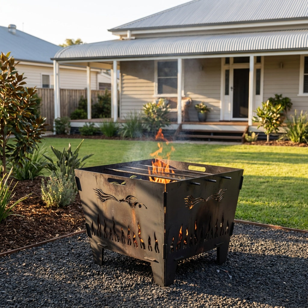Dragon Portable Flat-Pack Steel Fire Pit
