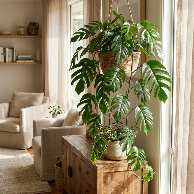 Dragon Tail Plant (Hanging Basket) - Epipremnum pinnatum
