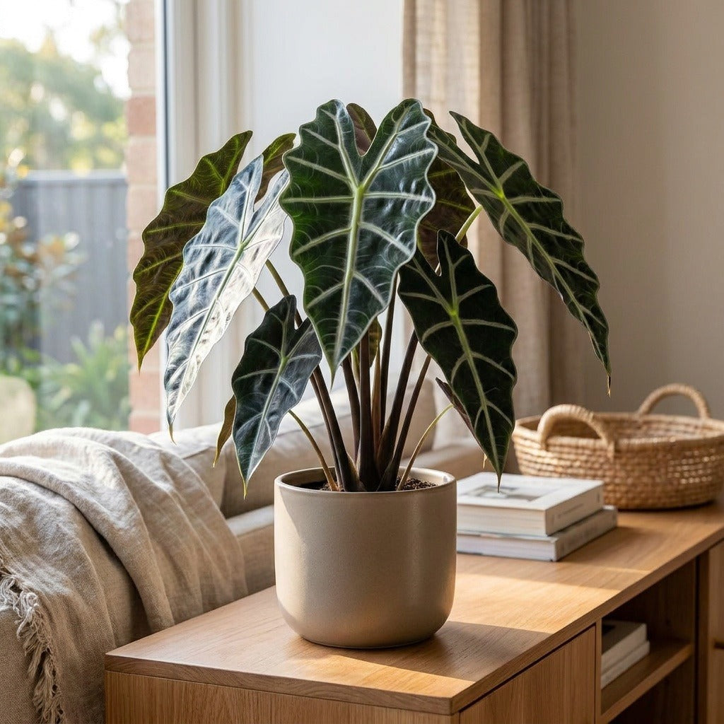 African Mask Plant (Alocasia x amazonica)