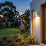 Elegant Solar Wall Light, Silver