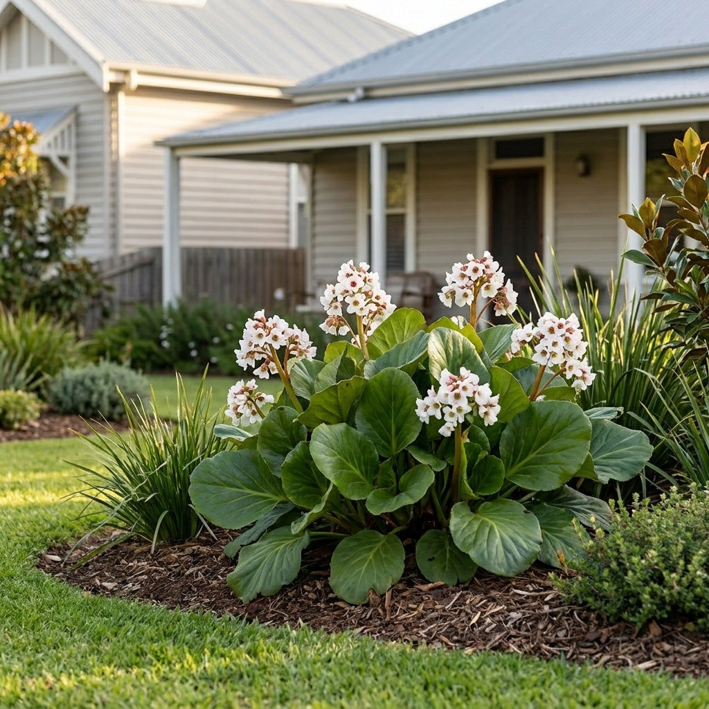 Elephant's Ears - Bergenia 'Bressingham White'