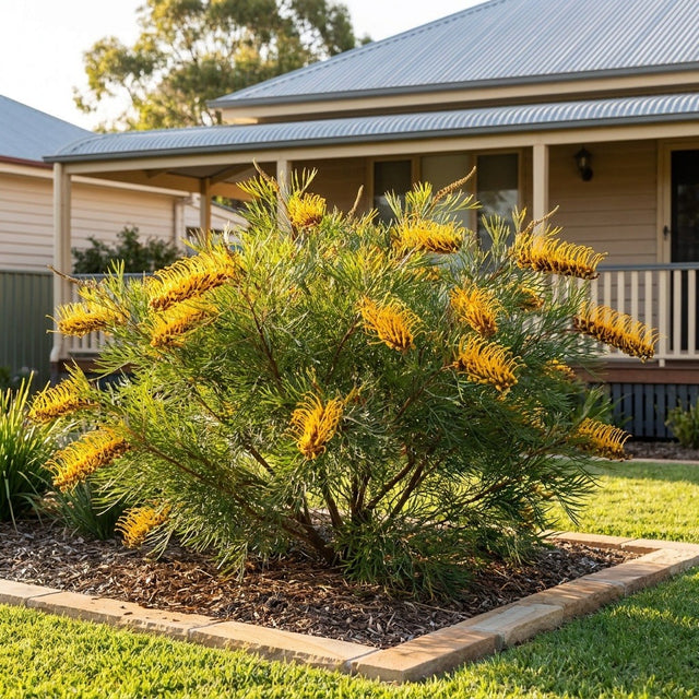 Golden Lyre Grevillea