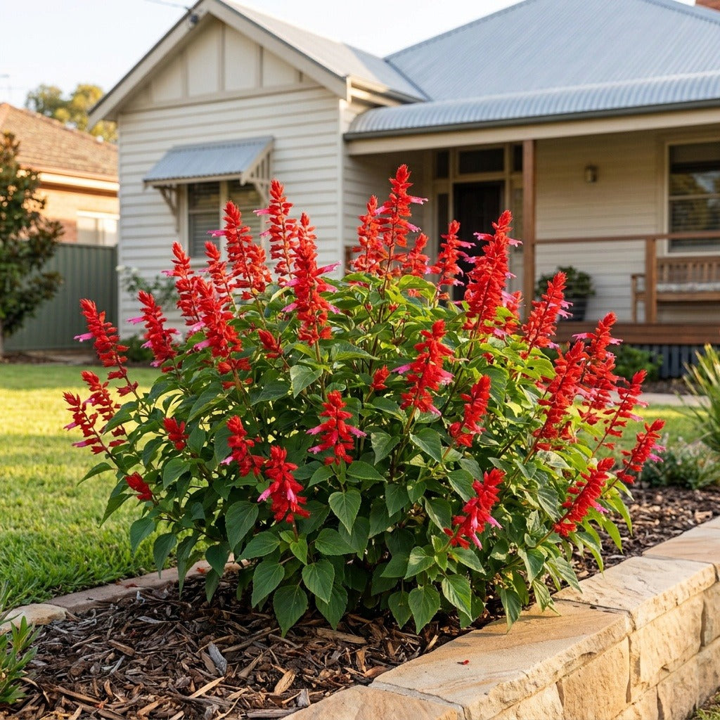 Flowering Sage (Salvia splendens)