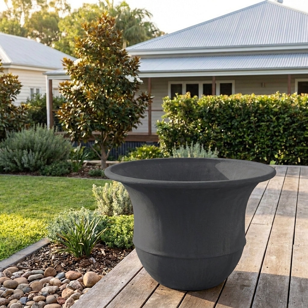 GRC Bell Planter - Various sizes available - Charcoal