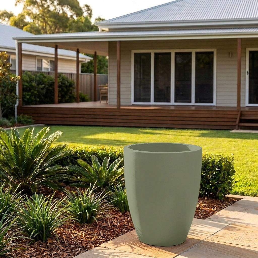 GRC Bullet Planter - Various sizes available - Pale Eucalyptus