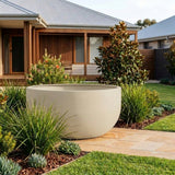 GRC Giant U Bowl - Various sizes available - Paperbark Half