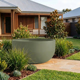 GRC Giant U Bowl - Various sizes available - Pale Eucalyptus