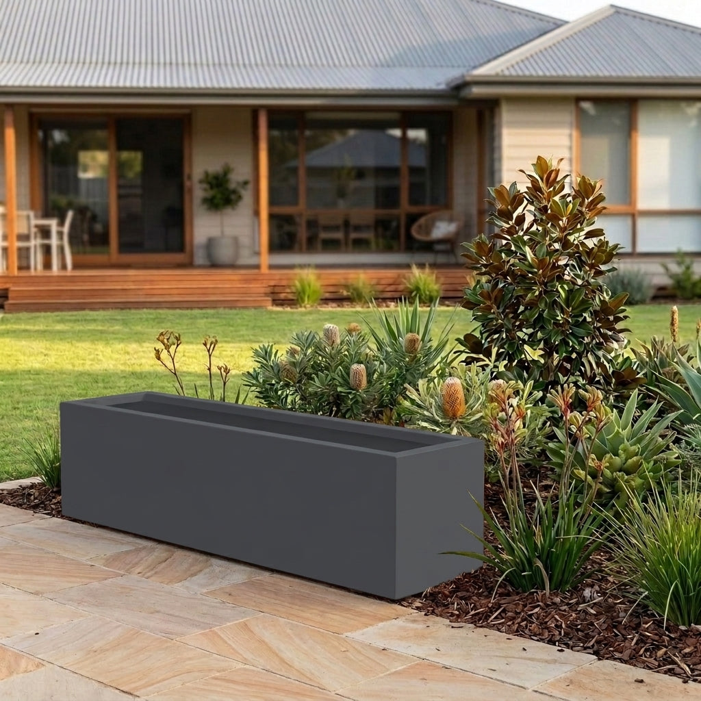 GRC Long Divider Trough - Various sizes available - Charcoal