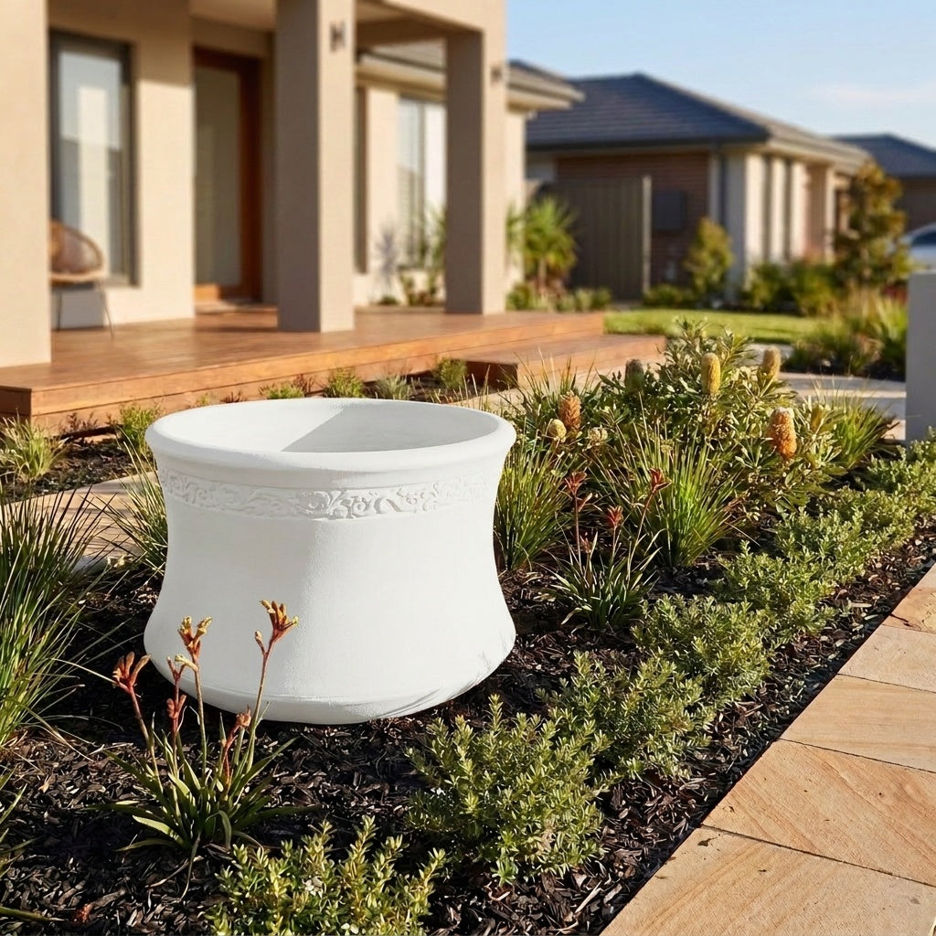 GRC Lorraine Pond - Various sizes available - White on White