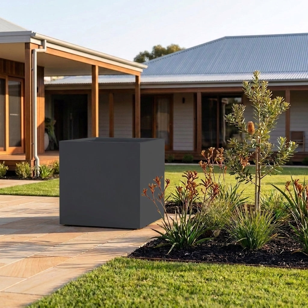 GRC Square Tree Planter - Various sizes available - Charcoal