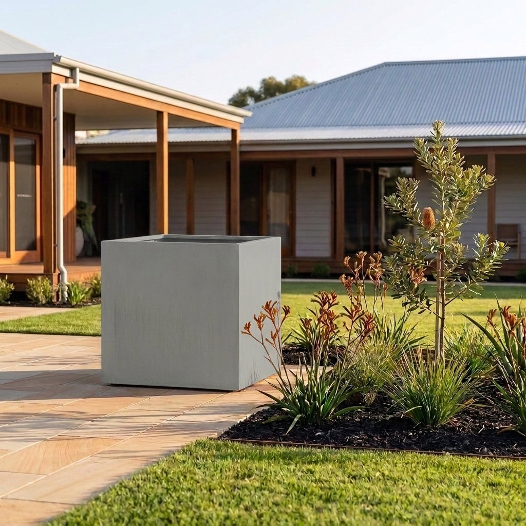 GRC Square Tree Planter - Various sizes available - Neutral Grey
