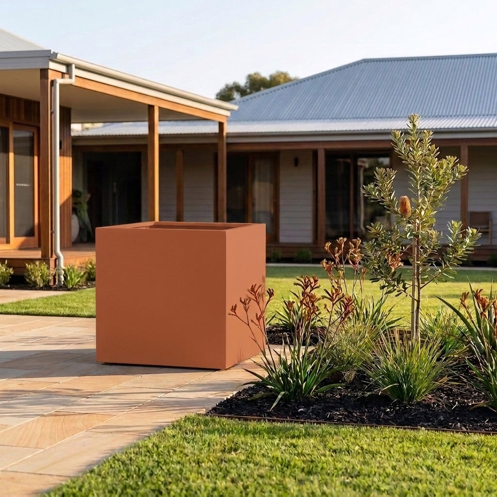 GRC Square Tree Planter - Various sizes available - Terracotta