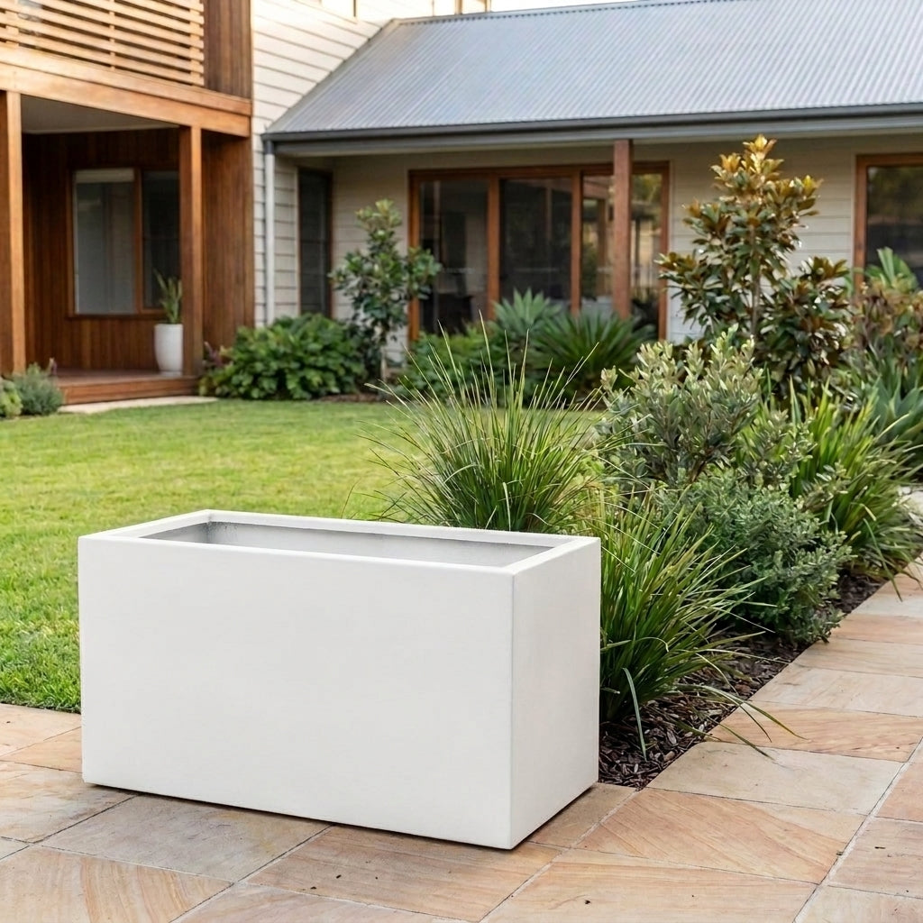 GRC Trough - Various sizes available - White on White