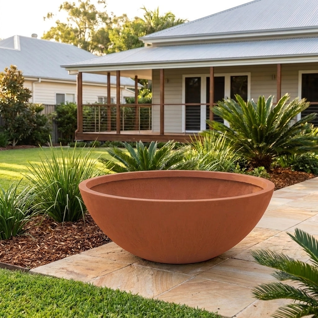 GRC Wok Bowl - Various sizes available - Terracotta