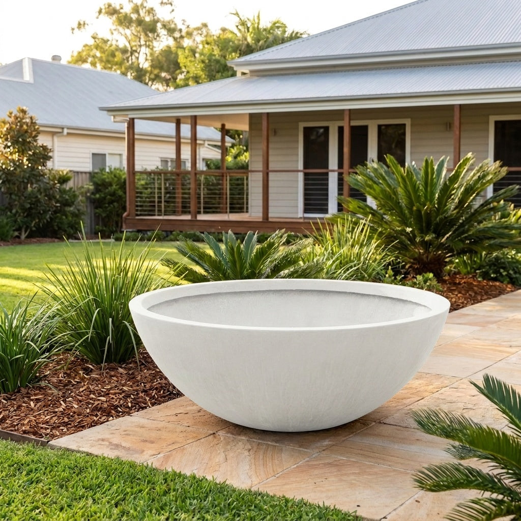GRC Wok Bowl - Various sizes available - White on White