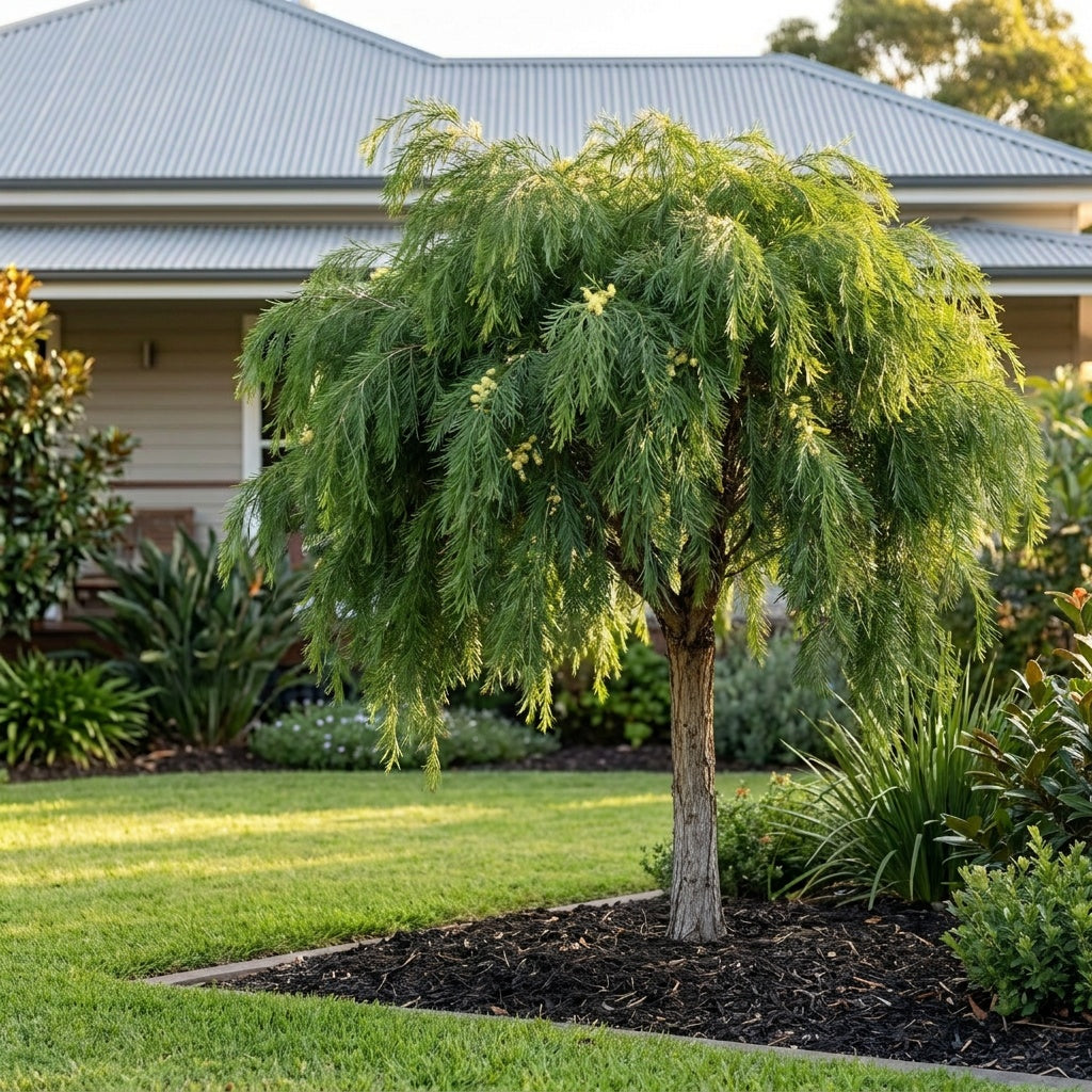 Green Wave Sticky Wattle Standard - Acacia howittii 'Green Wave'