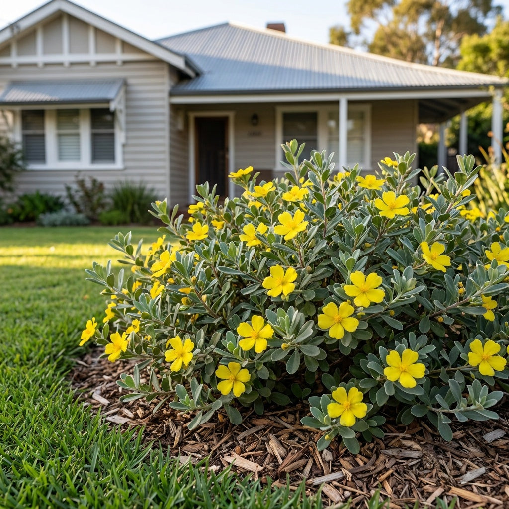 Grey Guinea Flower Prostrate - Hibbertia obtusifolia prostrate