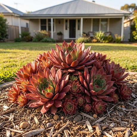 Hens and Chicks Coral Red - Sempervivum 'Colorockz Coral Red'