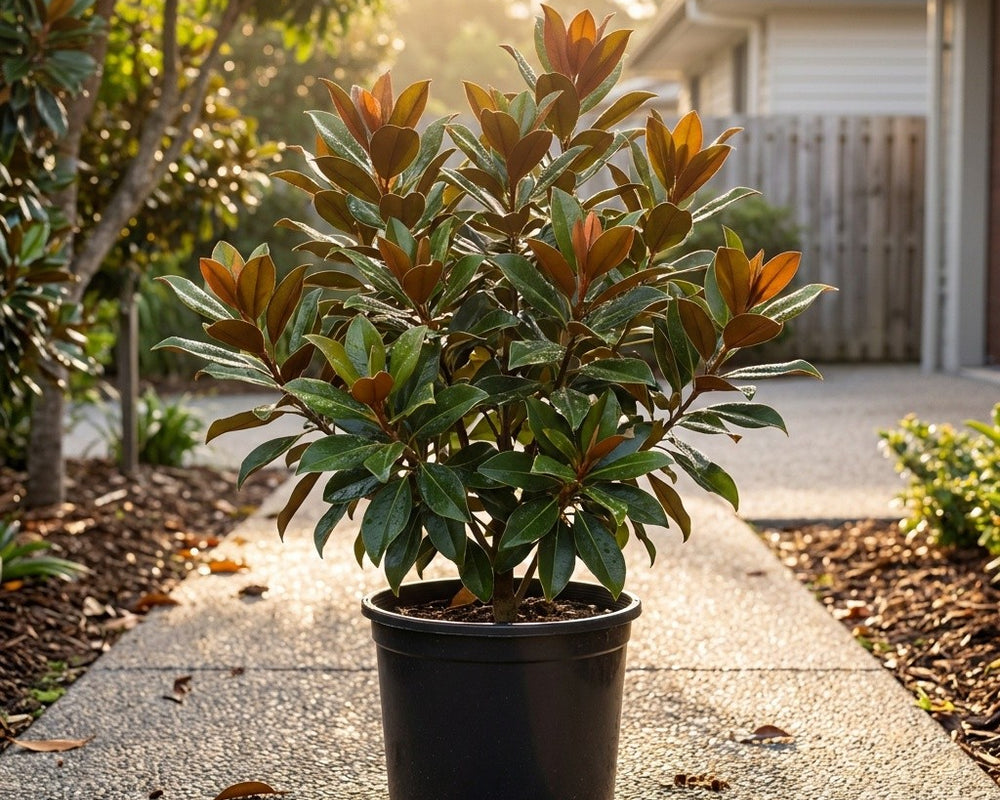 A healthy young plant with fresh growth