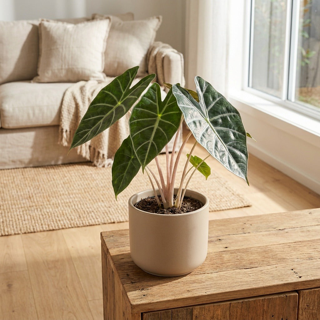 African Mask Plant (Alocasia baginda)