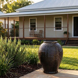 Premium Glaze Adobe Jar - 64 x 86cm - Lava