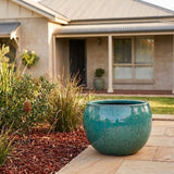 Premium Glaze Ball Planter - Various sizes available - Aqua