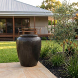 Premium Glaze Dimple Jar - 70 x 87cm - Lava