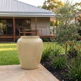 Premium Glaze Dimple Jar - 70 x 87cm - Sand