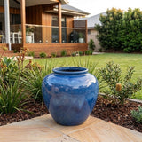 Premium Glaze Parlour Pot - 38 x 35cm - Blue Cloud