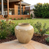 Premium Glaze Parlour Pot - 38 x 35cm - Sand