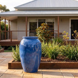 Premium Glaze Roman Jar - Various sizes available - Blue Cloud