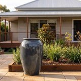 Premium Glaze Roman Jar - Various sizes available - Graphite