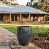 Premium Glaze Tall Egg Planter - Various sizes available - Graphite