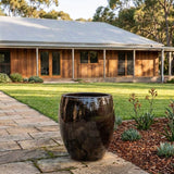 Premium Glaze Tall Egg Planter - Various sizes available - Lava