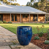 Premium Glaze Tall Egg Planter - Various sizes available - Sapphire