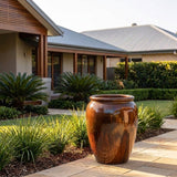 Premium Glaze Temple Jar - 47 x 65cm - Copper
