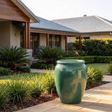 Premium Glaze Temple Jar - 47 x 65cm - Opal Green